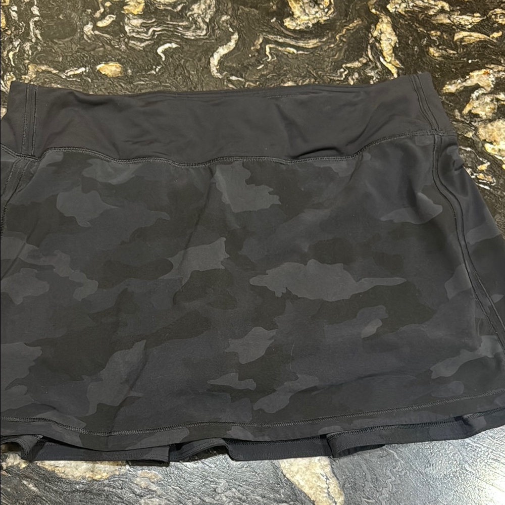 lululemon athletica Black Camo Skirt